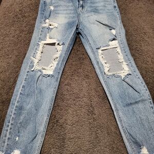 Cello Light Blue Distressed Skinny Jeans
